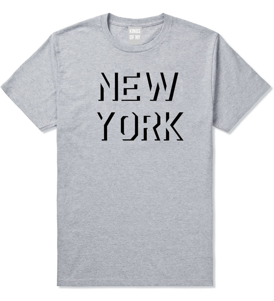 New York Shadow Logo T-Shirt in Grey