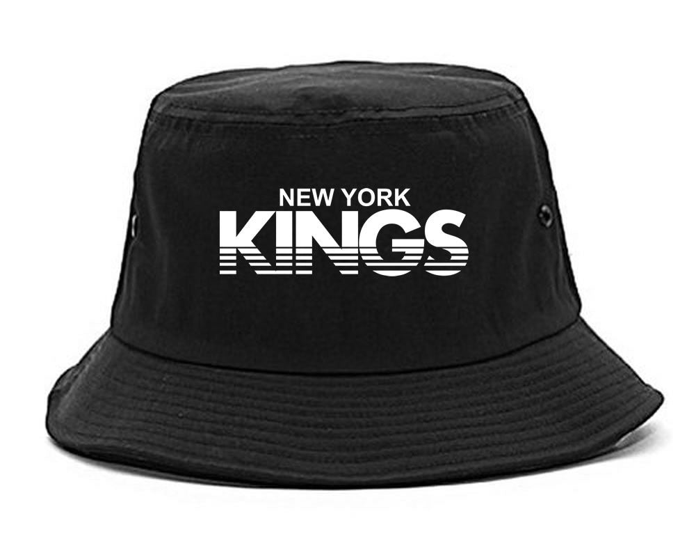 New York Kings Racing Style Bucket Hat in Black by Kings Of NY