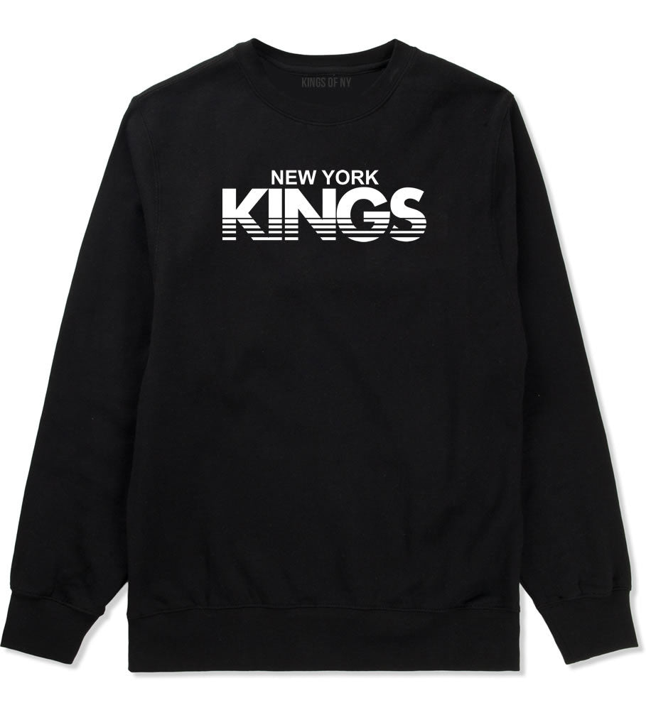 New York Kings Racing Style Crewneck Sweatshirt in Black by Kings Of NY