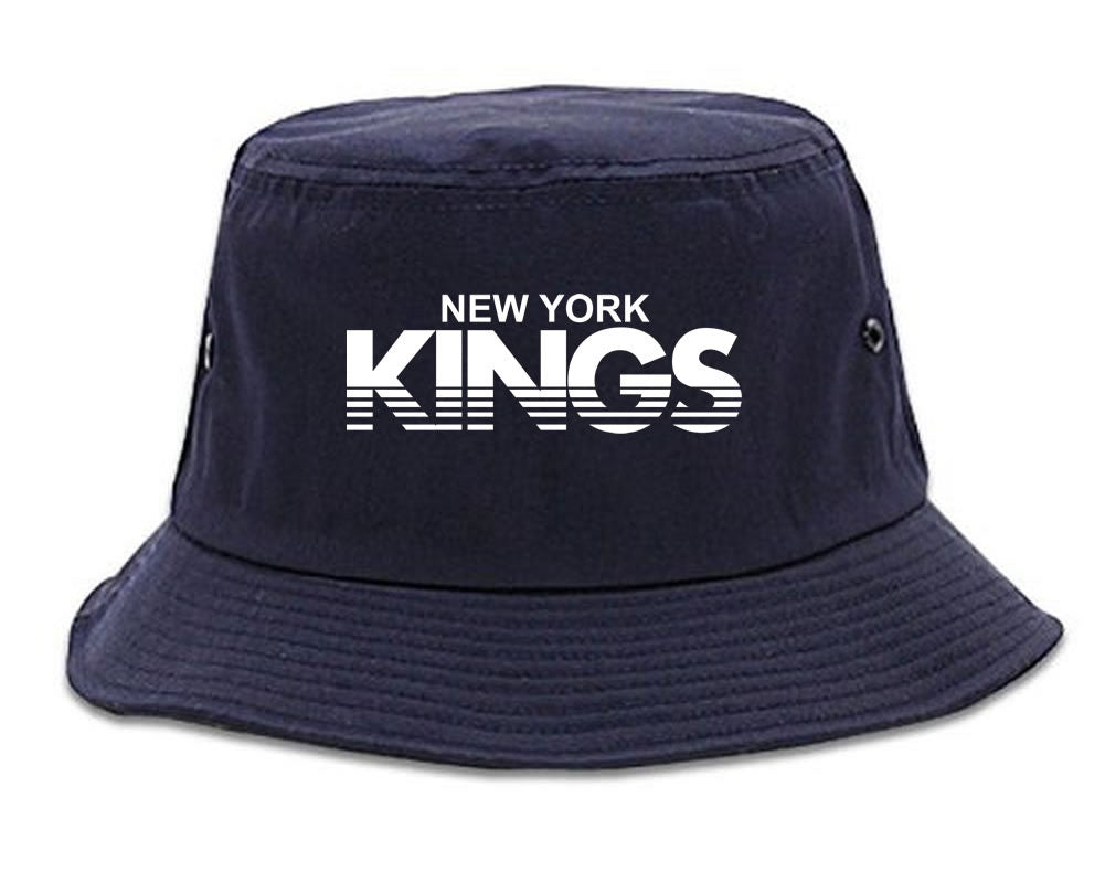 New York Kings Racing Style Bucket Hat in Blue by Kings Of NY