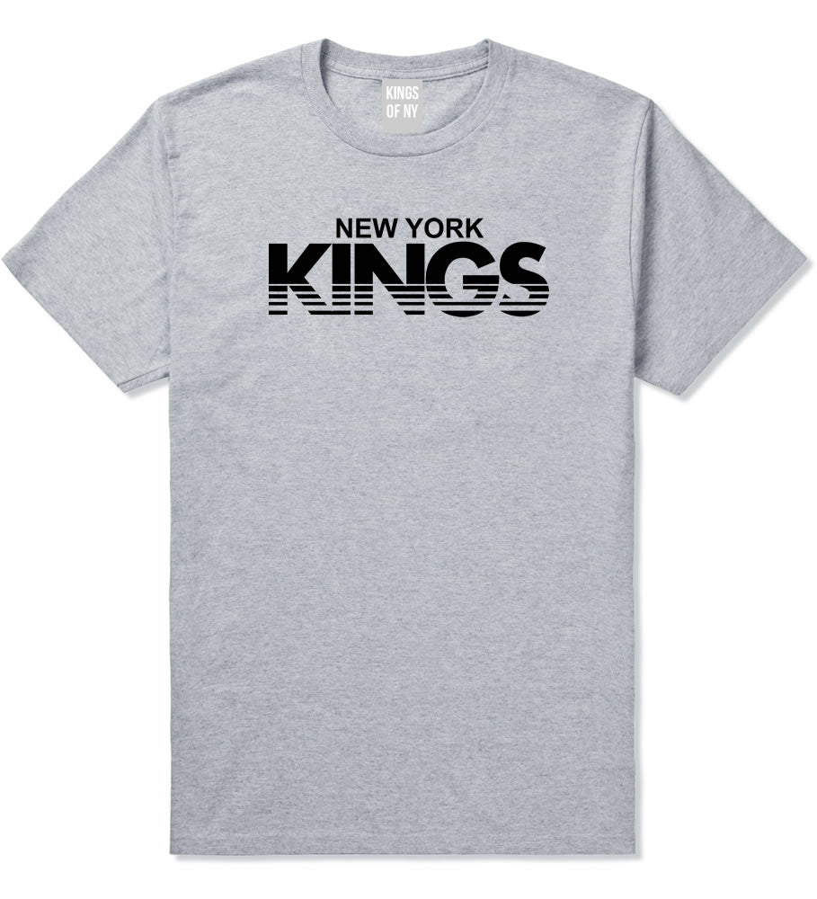 New York Kings Racing Style Boys Kids T-Shirt in Grey by Kings Of NY