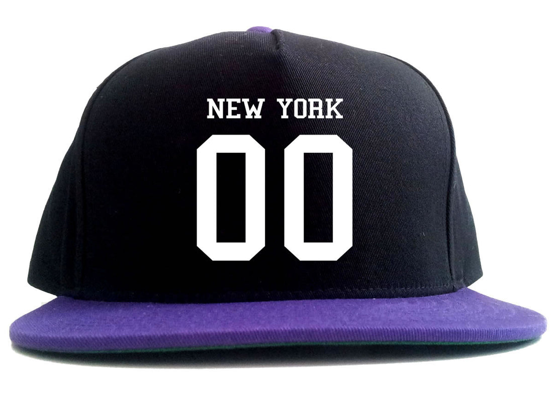New York Team 00 Jersey 2 Tone Snapback Hat By Kings Of NY