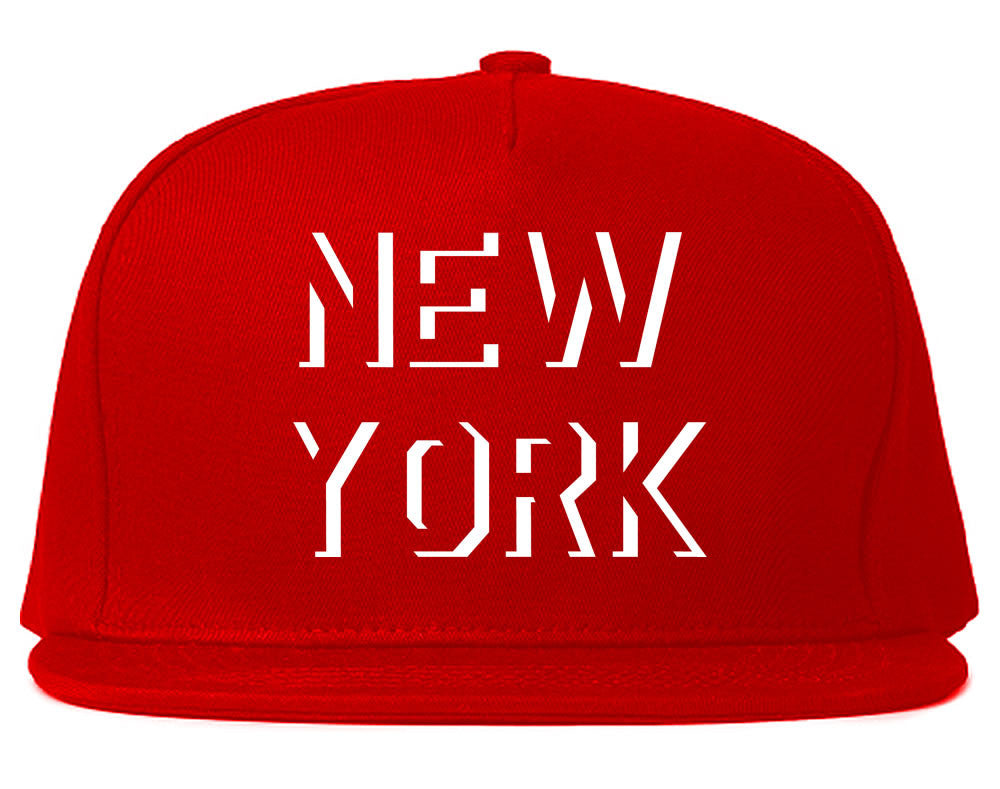 New York Shadow Logo Snapback Hat Cap
