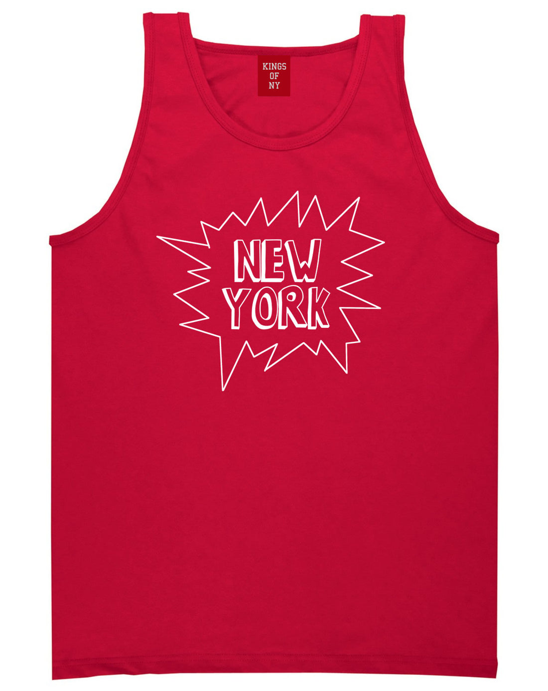 Kings Of NY New York Bubble Quote Tank Top in Red