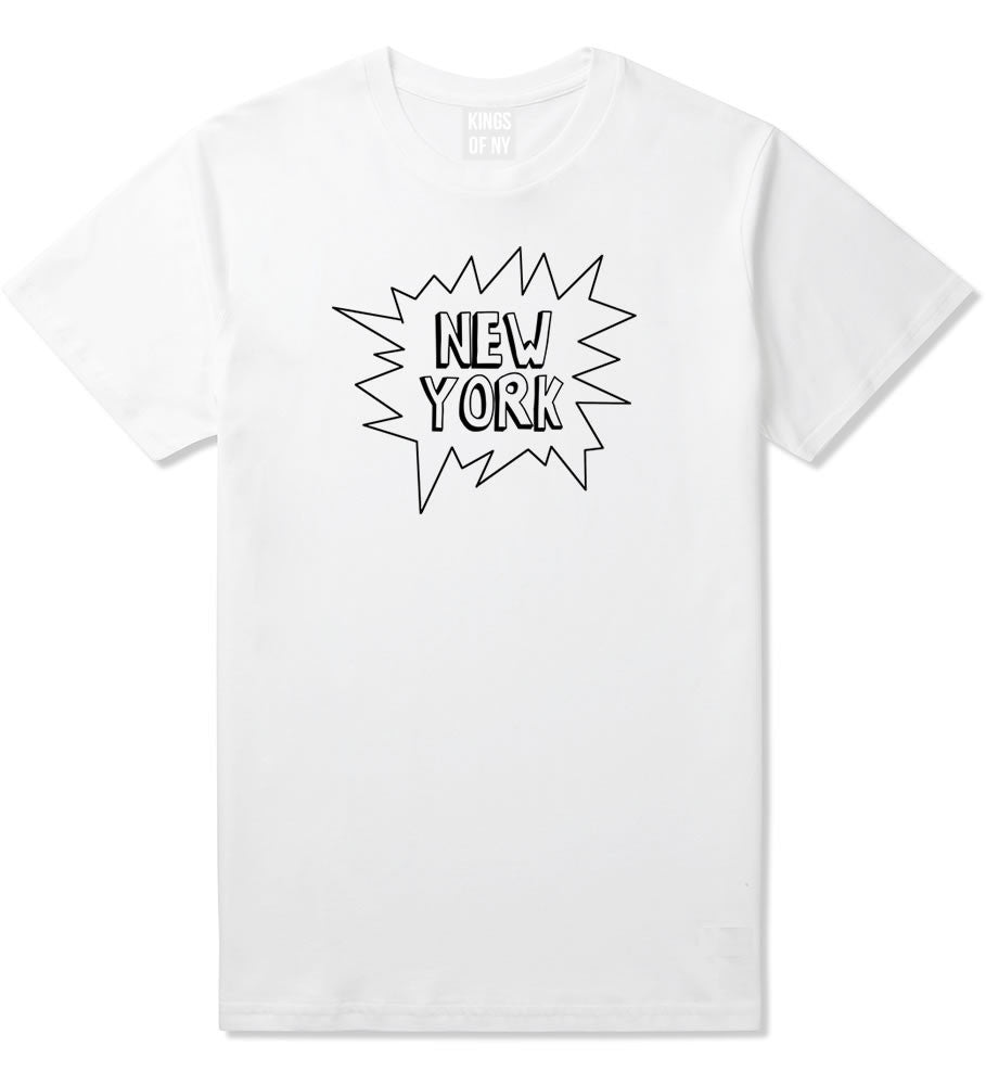 Kings Of NY New York Bubble Quote T-Shirt in White