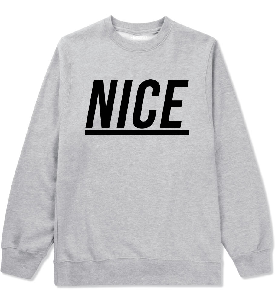 Nice Crewneck Sweatshirt in Grey by Kings Of NY