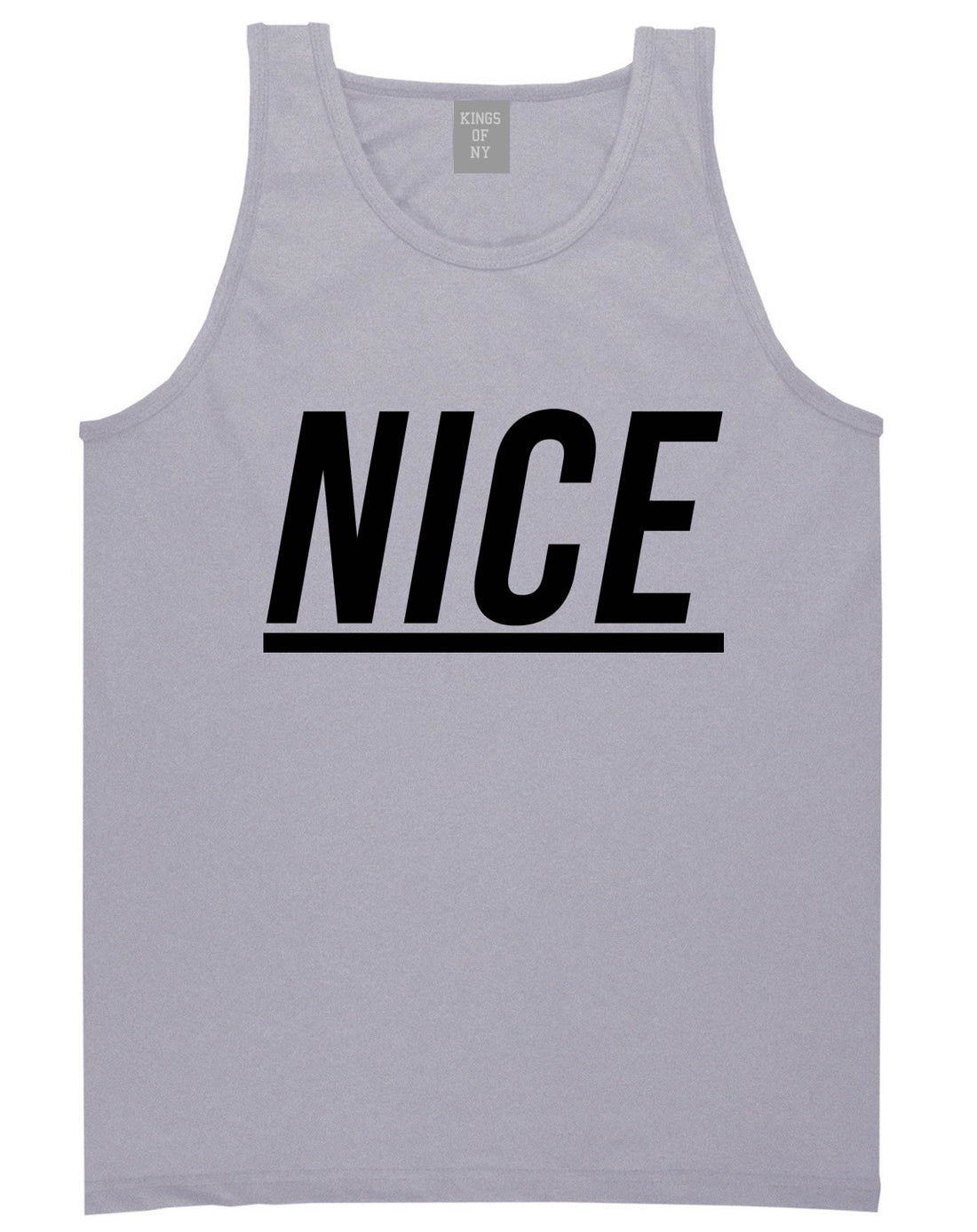 Nice Tank Top in Grey by Kings Of NY