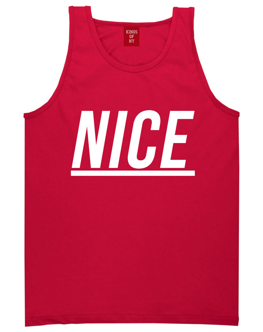 Nice Tank Top in Red by Kings Of NY