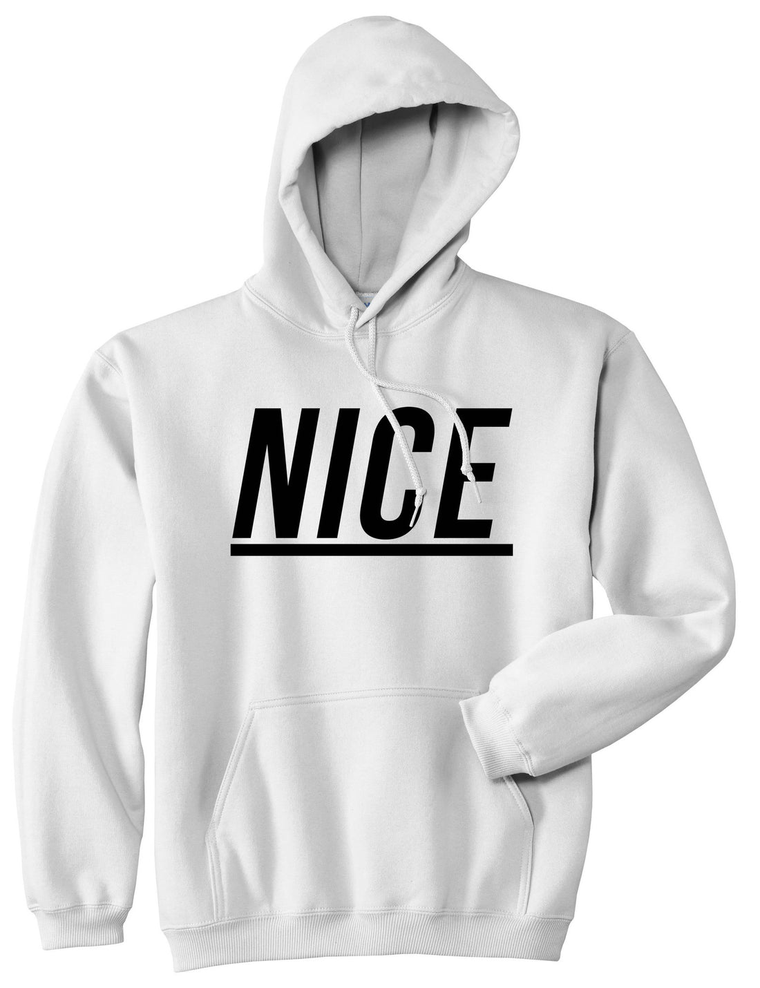 Nice Pullover Hoodie Hoody in White by Kings Of NY