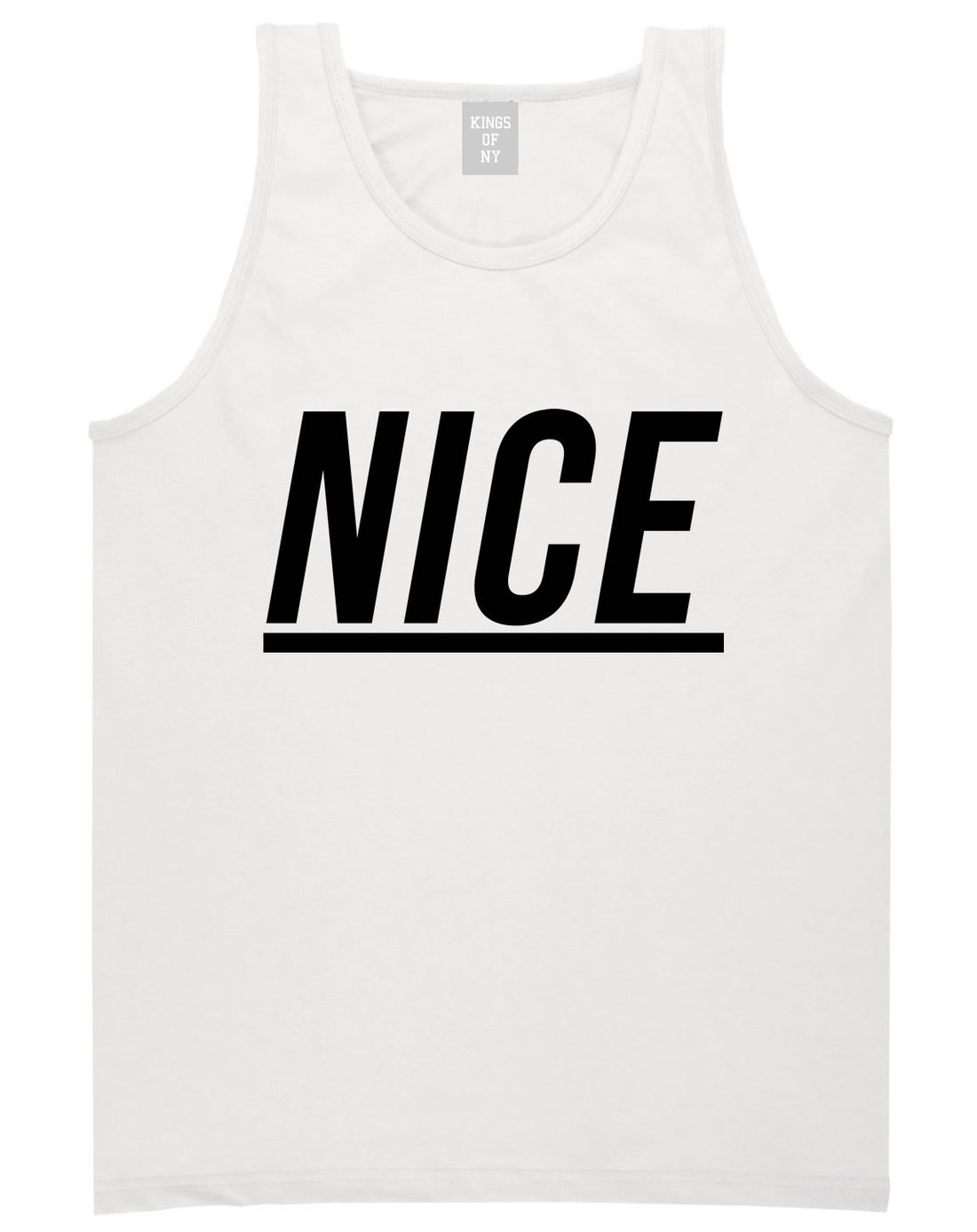 Nice Tank Top in White by Kings Of NY