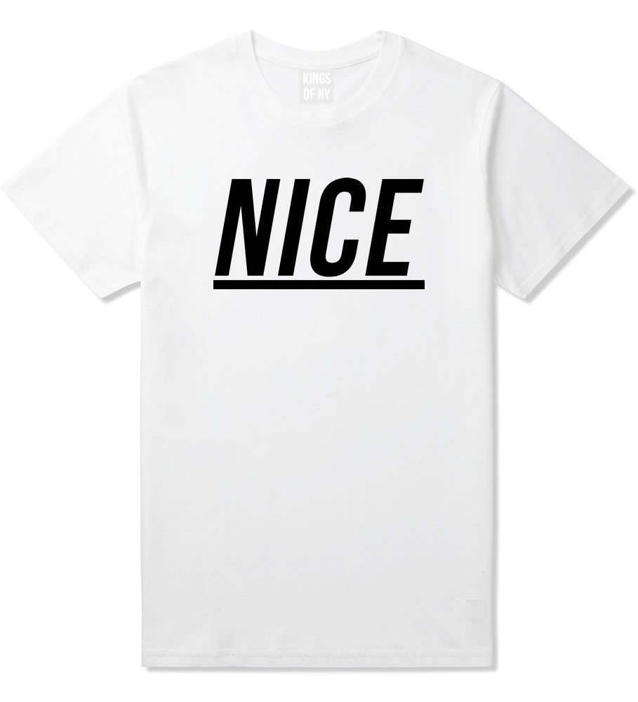 Nice T-Shirt in White by Kings Of NY
