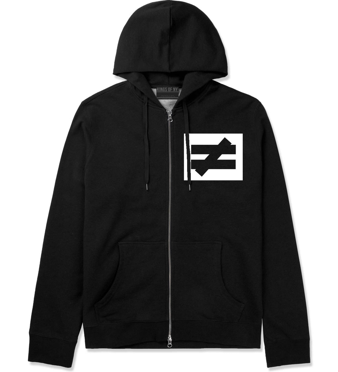 No Equal No Competition Zip Up Hoodie Hoody in Black by Kings Of NY