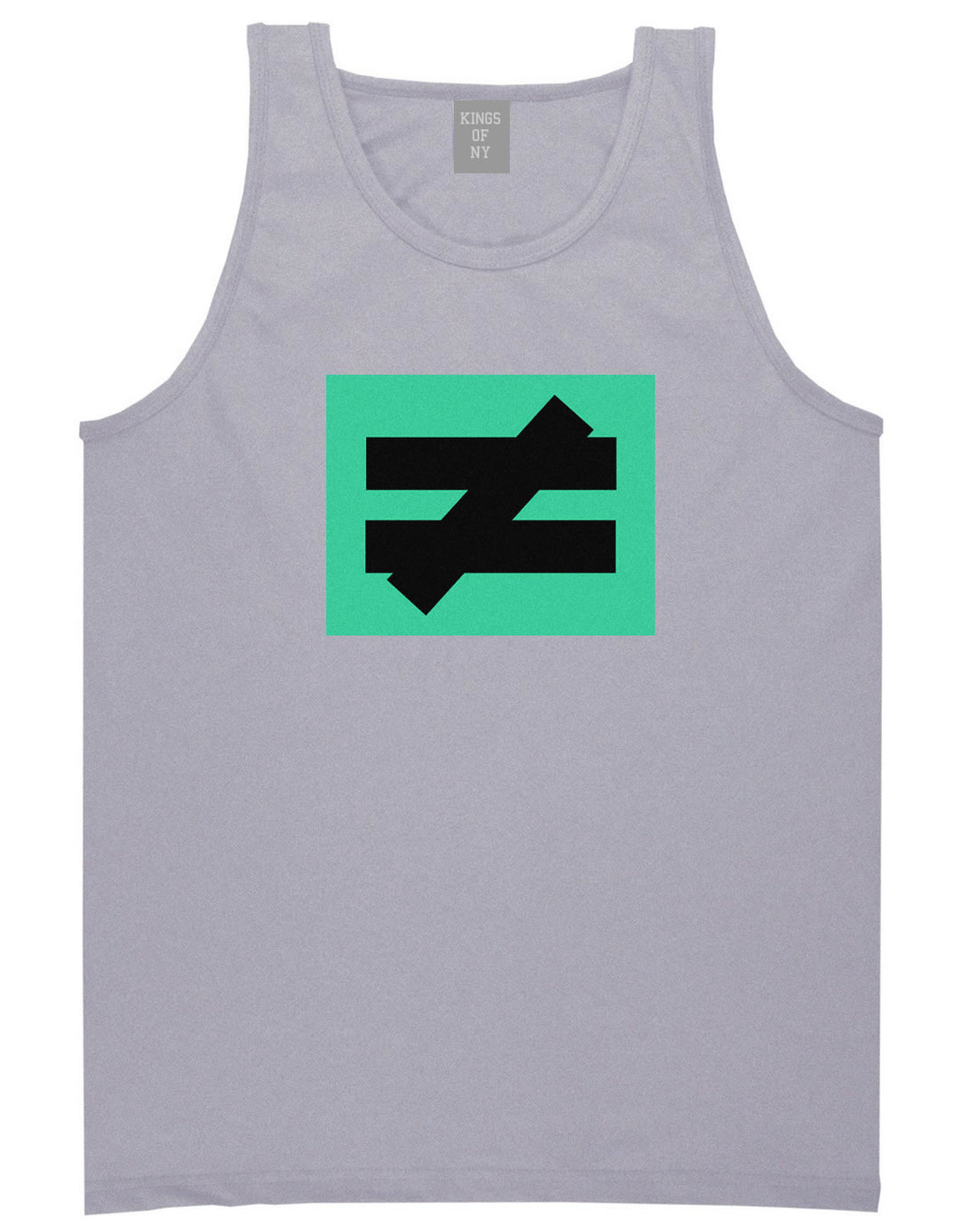 No Equal No Competition Tank Top in Grey by Kings Of NY