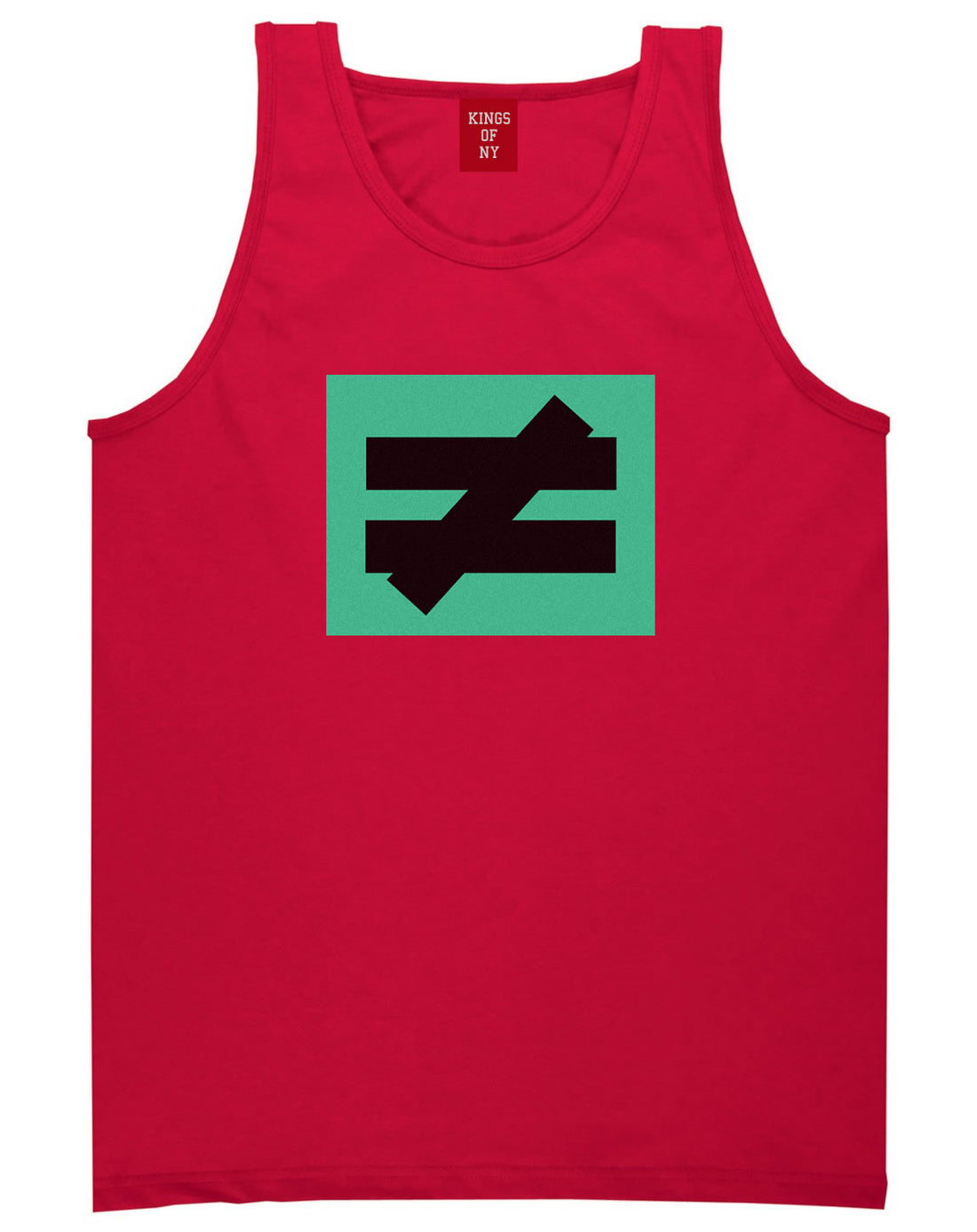 No Equal No Competition Tank Top in Red by Kings Of NY