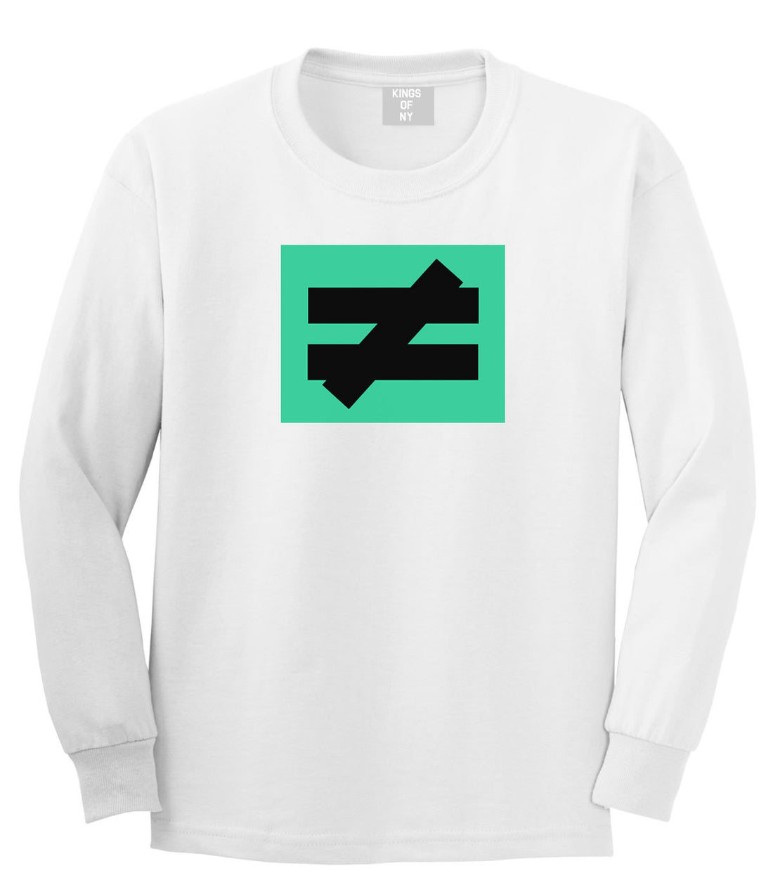 No Equal No Competition Long Sleeve T-Shirt in White by Kings Of NY