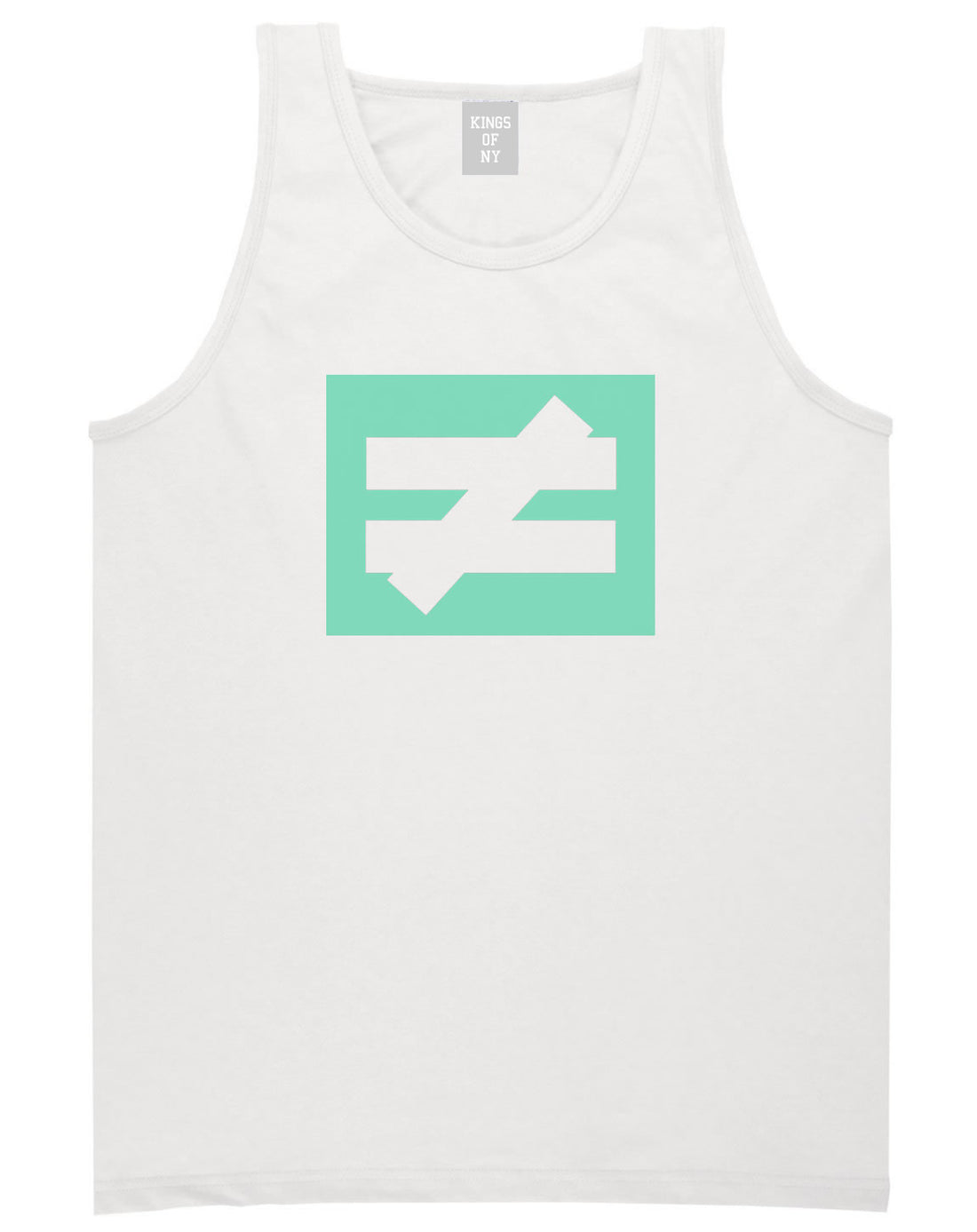 No Equal No Competition Tank Top in White by Kings Of NY