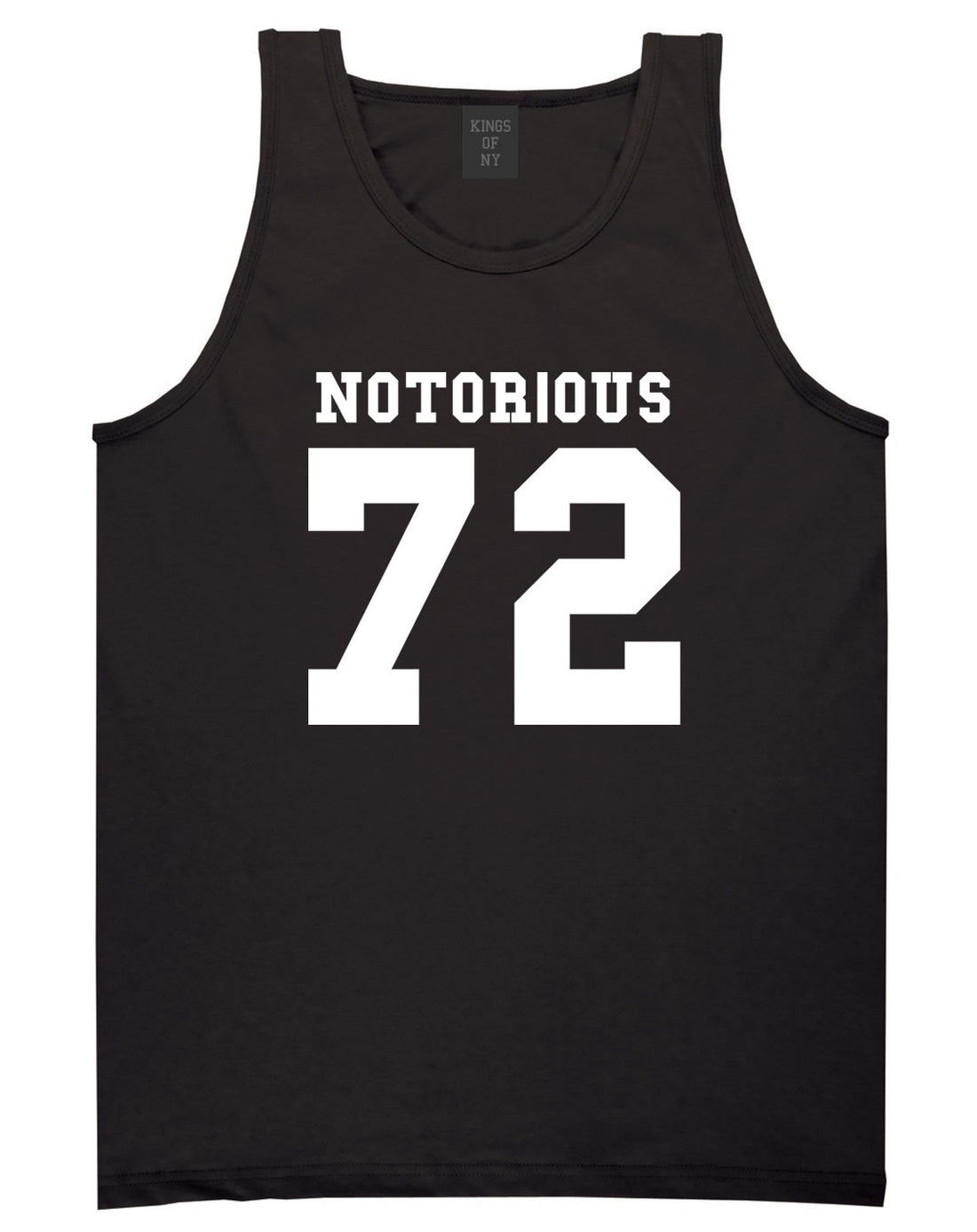 Notorious 72 Team Tank Top in Black by Kings Of NY