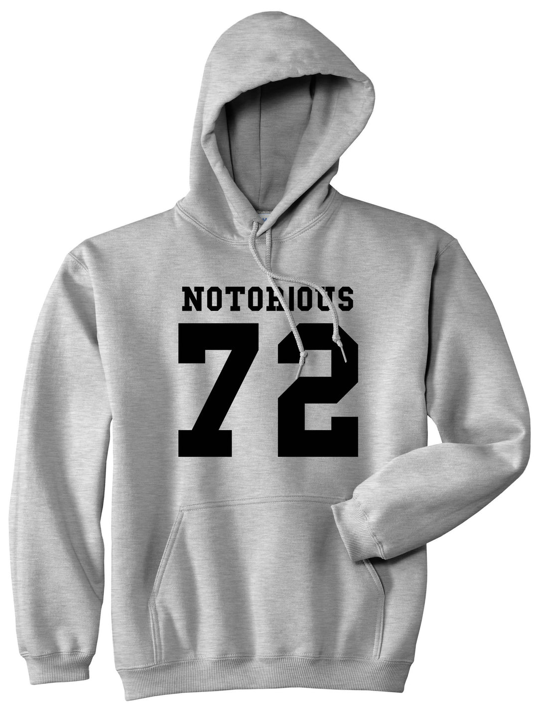 Notorious 72 Team Pullover Hoodie Hoody in Grey by Kings Of NY