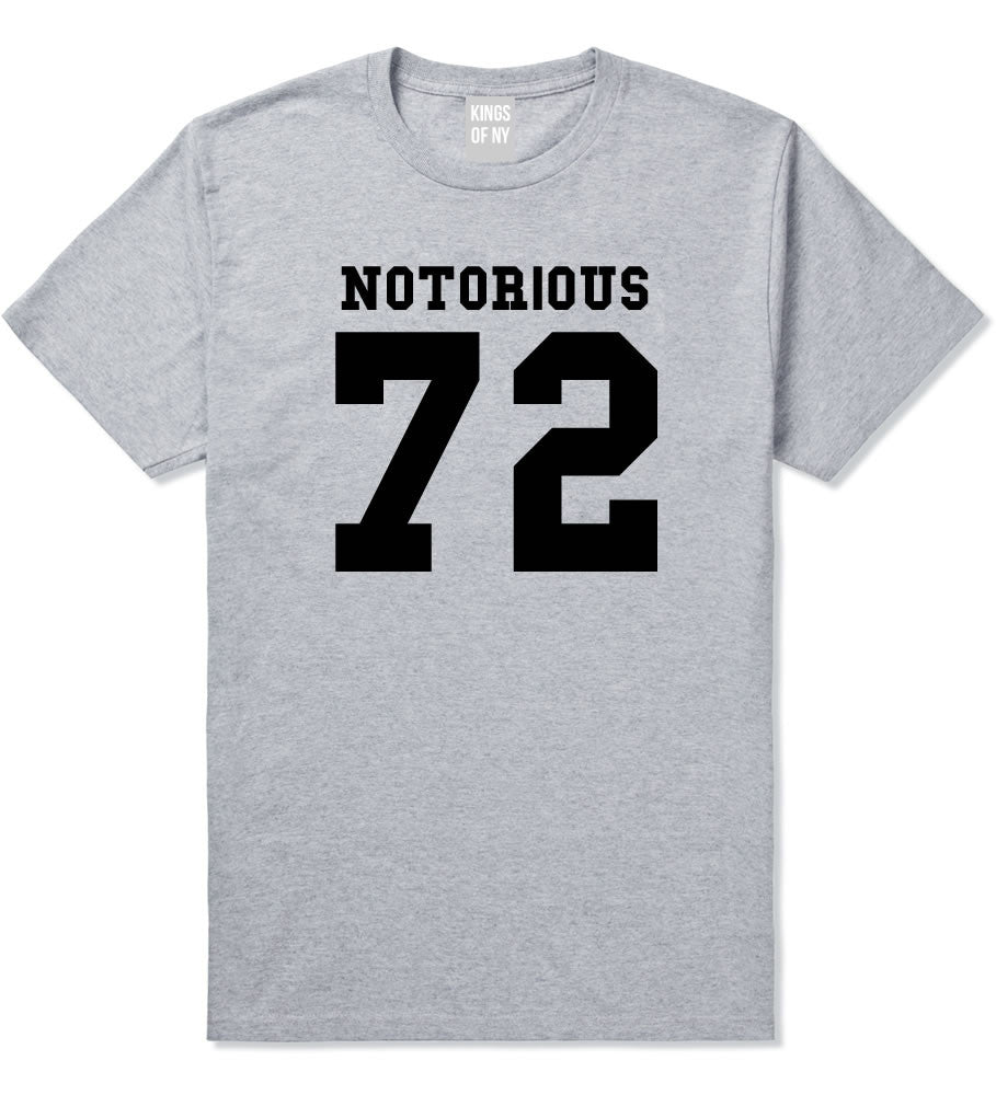 Notorious 72 Team T-Shirt in Grey by Kings Of NY