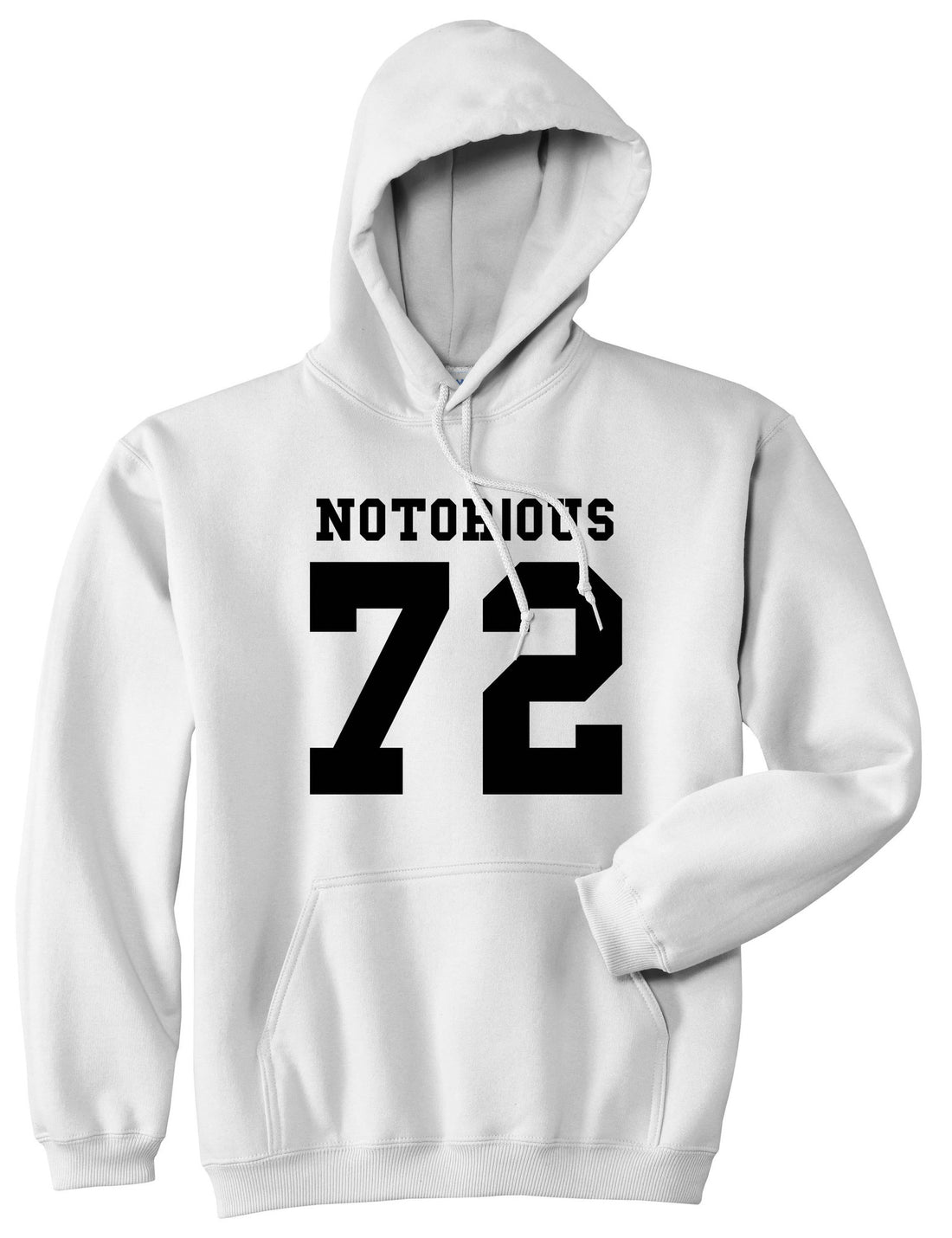 Notorious 72 Team Pullover Hoodie Hoody in White by Kings Of NY