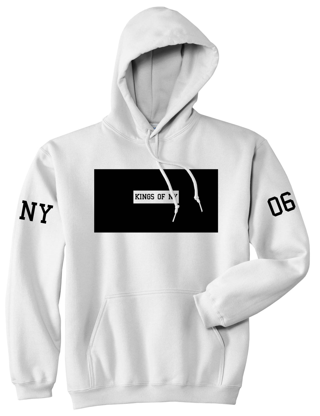 New York Logo 2006 Style Trill Pullover Hoodie Hoody in White by Kings Of NY
