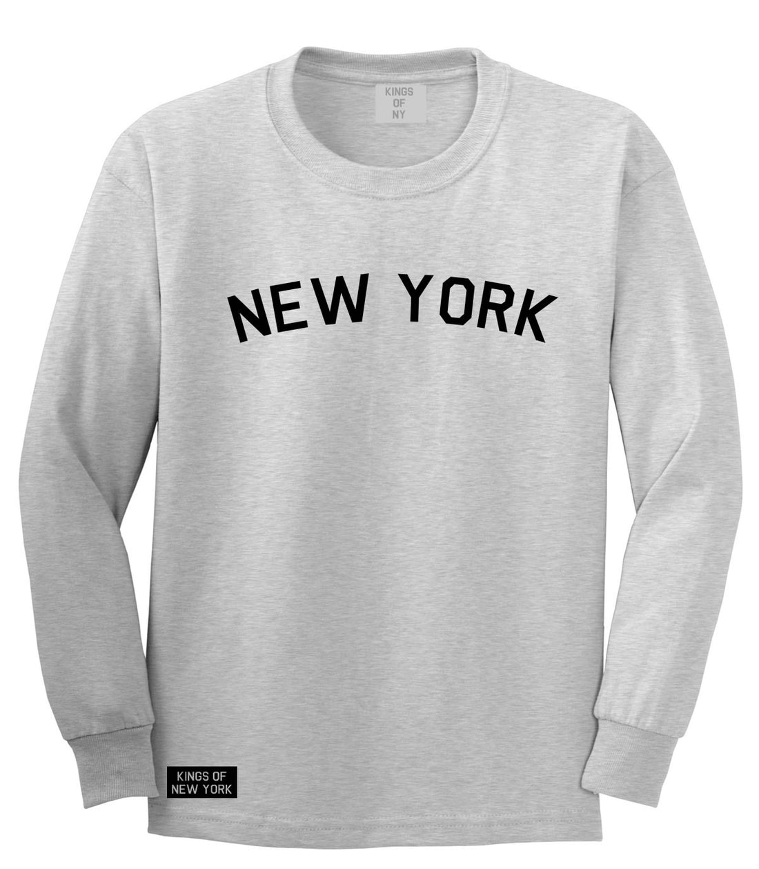 New York Arch Long Sleeve T-Shirt in Grey by Kings Of NY