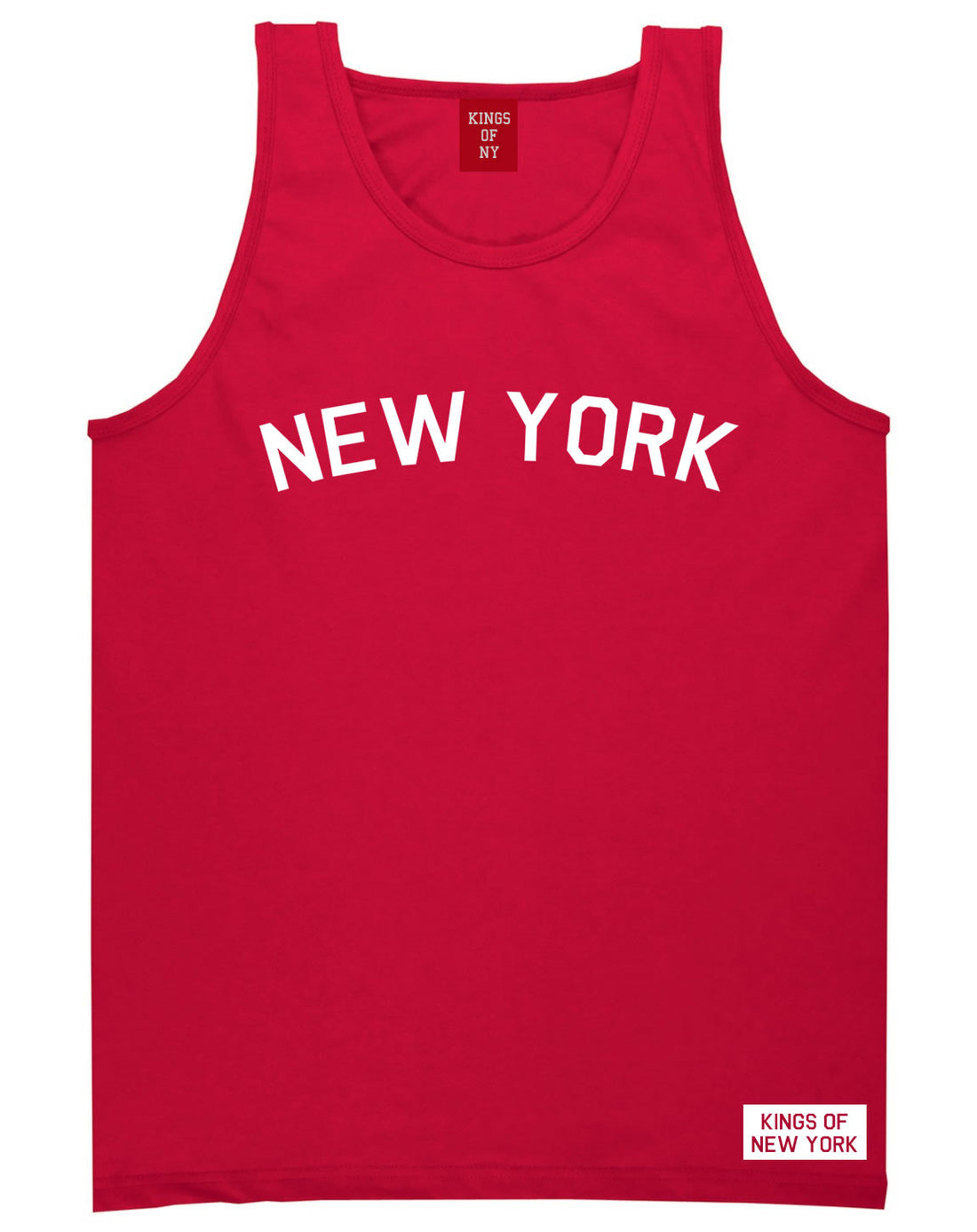 New York Arch Tank Top in Red by Kings Of NY