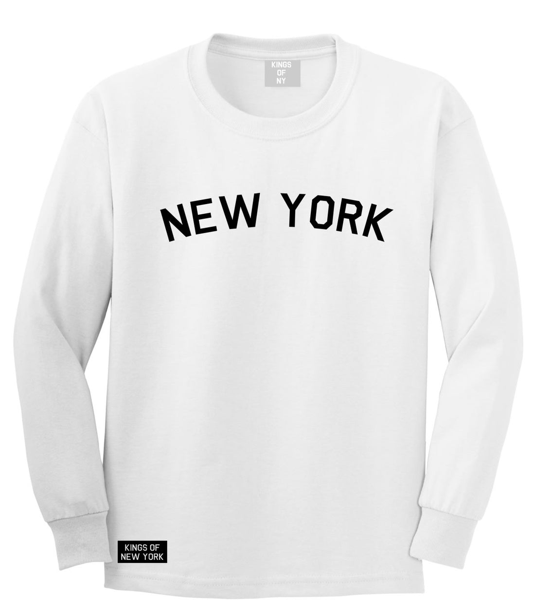New York Arch Long Sleeve T-Shirt in White by Kings Of NY