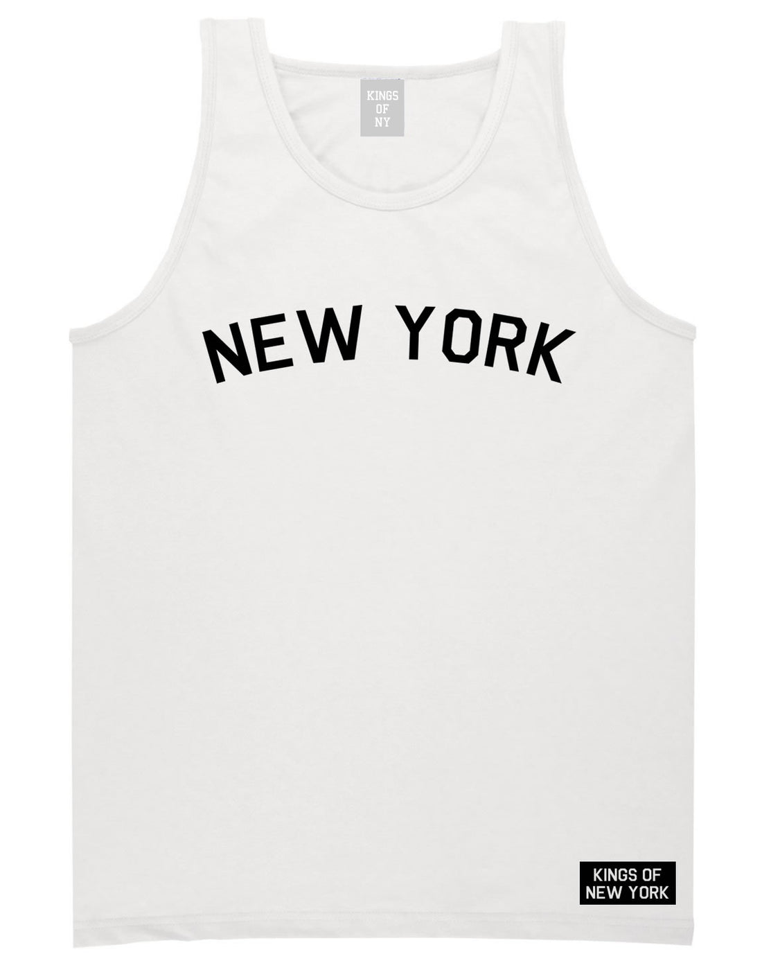 New York Arch Tank Top in White by Kings Of NY