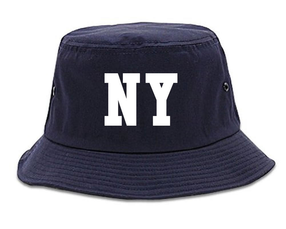 NY Bandana Print New York Black Flag Bucket Hat By Kings Of NY