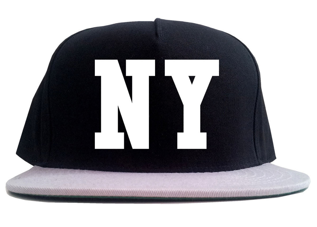 NY Bandana Print New York Black Flag 2 Tone Snapback Hat By Kings Of NY