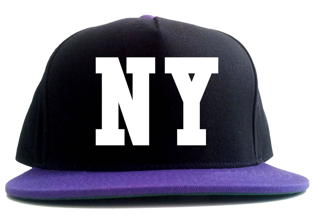NY Bandana Print New York Black Flag 2 Tone Snapback Hat By Kings Of NY