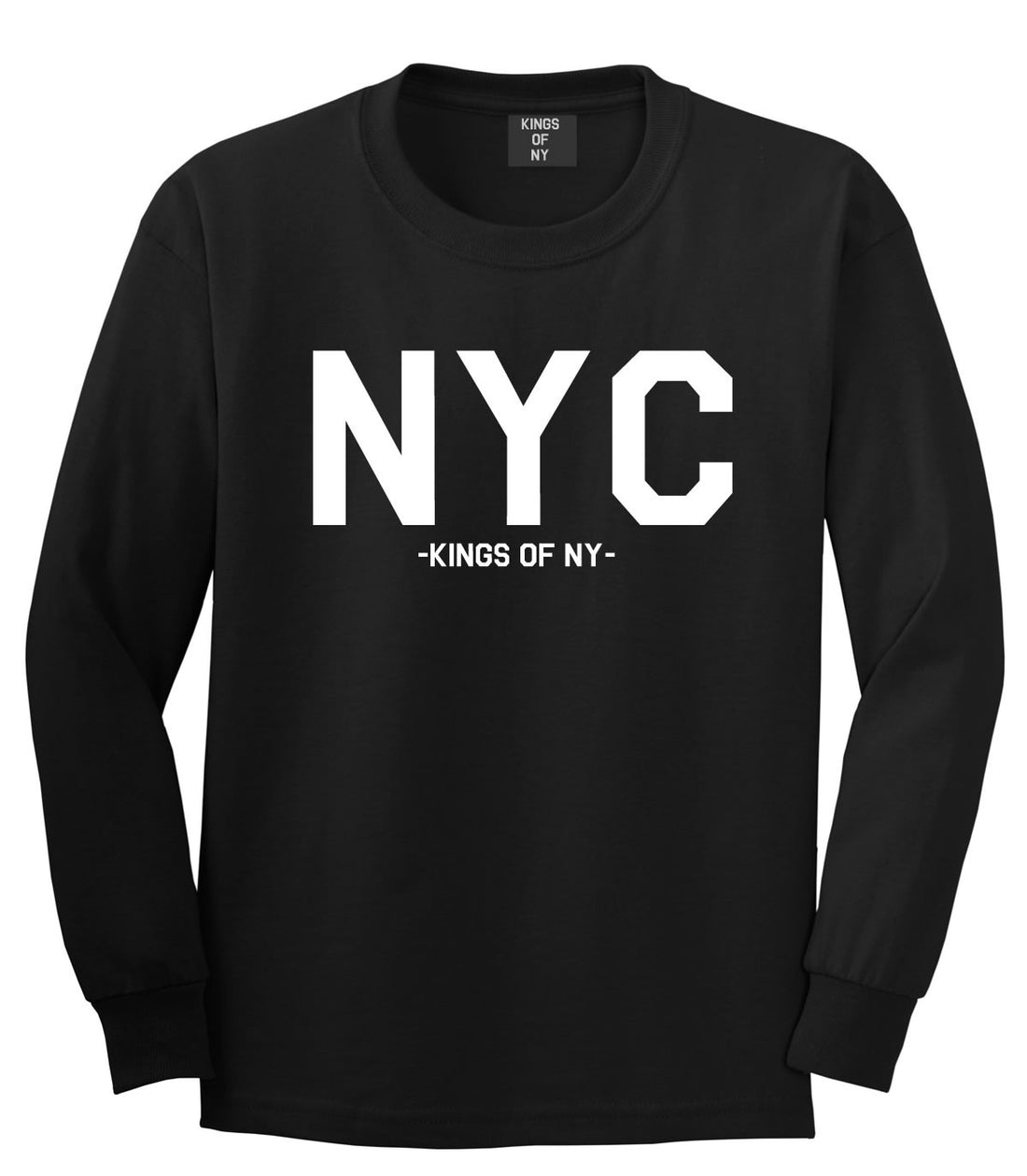 NYC City New York Long Sleeve T-Shirt in Black