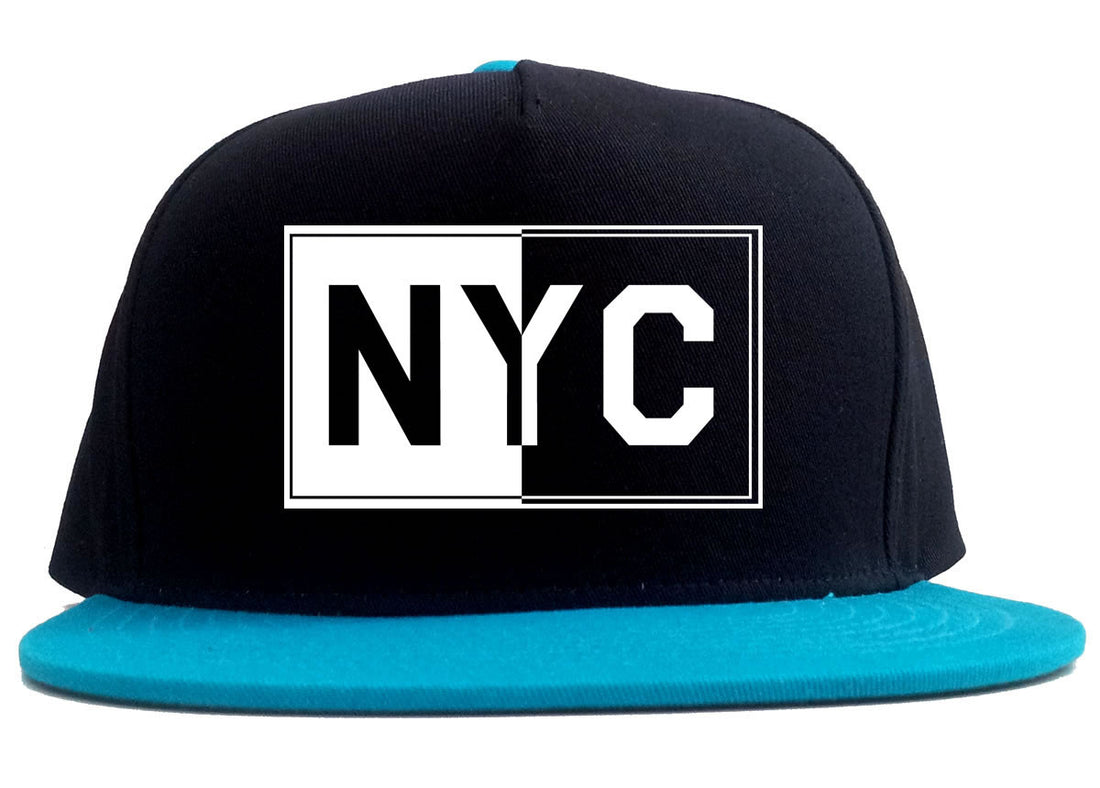 NYC Rectangle New York City 2 Tone Snapback Hat By Kings Of NY