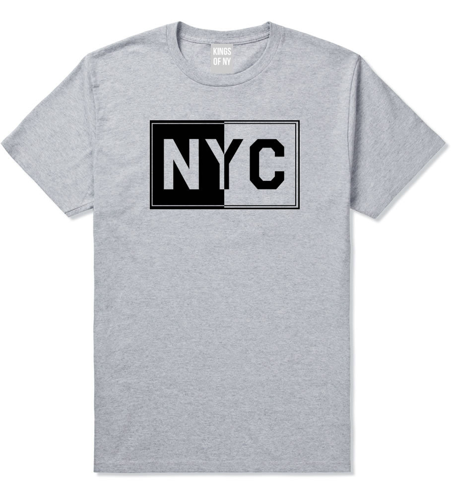 NYC Rectangle New York City T-Shirt in Grey By Kings Of NY