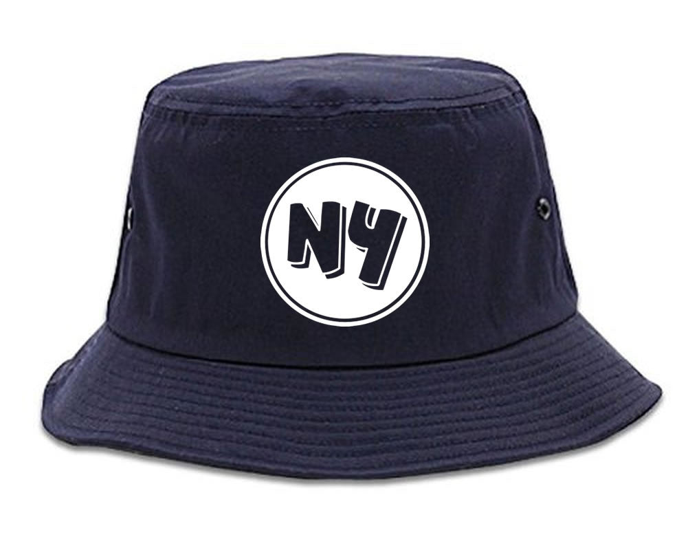 NY Circle Chest Logo Bucket Hat By Kings Of NY