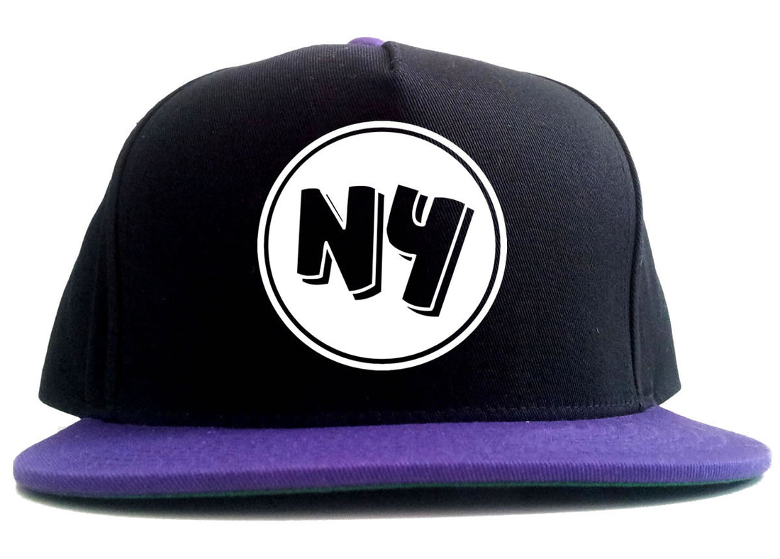 NY Circle Chest Logo 2 Tone Snapback Hat By Kings Of NY