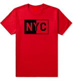 NYC Rectangle New York City T-Shirt in Red By Kings Of NY