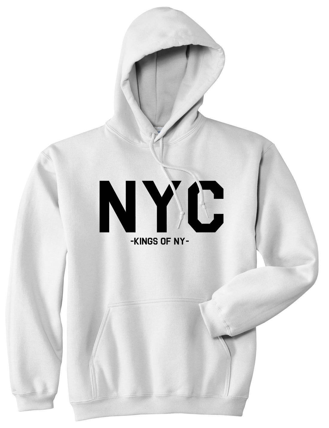 NYC City New York Pullover Hoodie Hoody in White