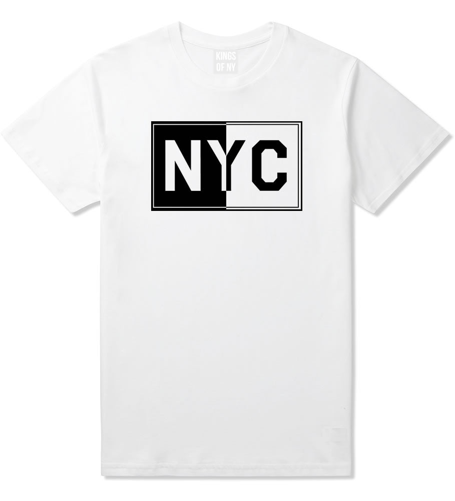 NYC Rectangle New York City T-Shirt in White By Kings Of NY