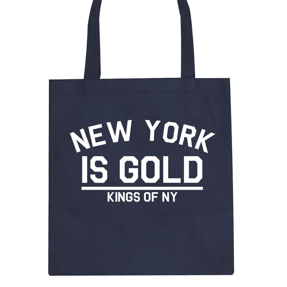 New York Is Gold Tote Bag by Kings Of NY