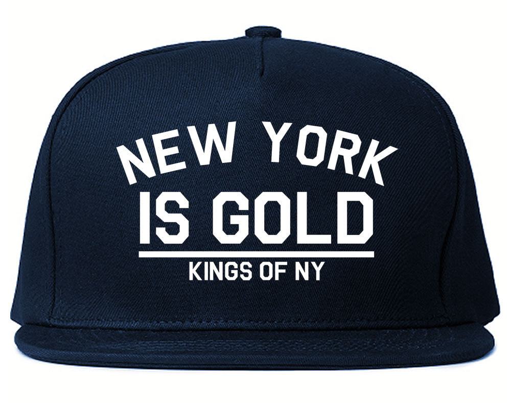 New York Is Gold Snapback Hat Cap by Kings Of NY
