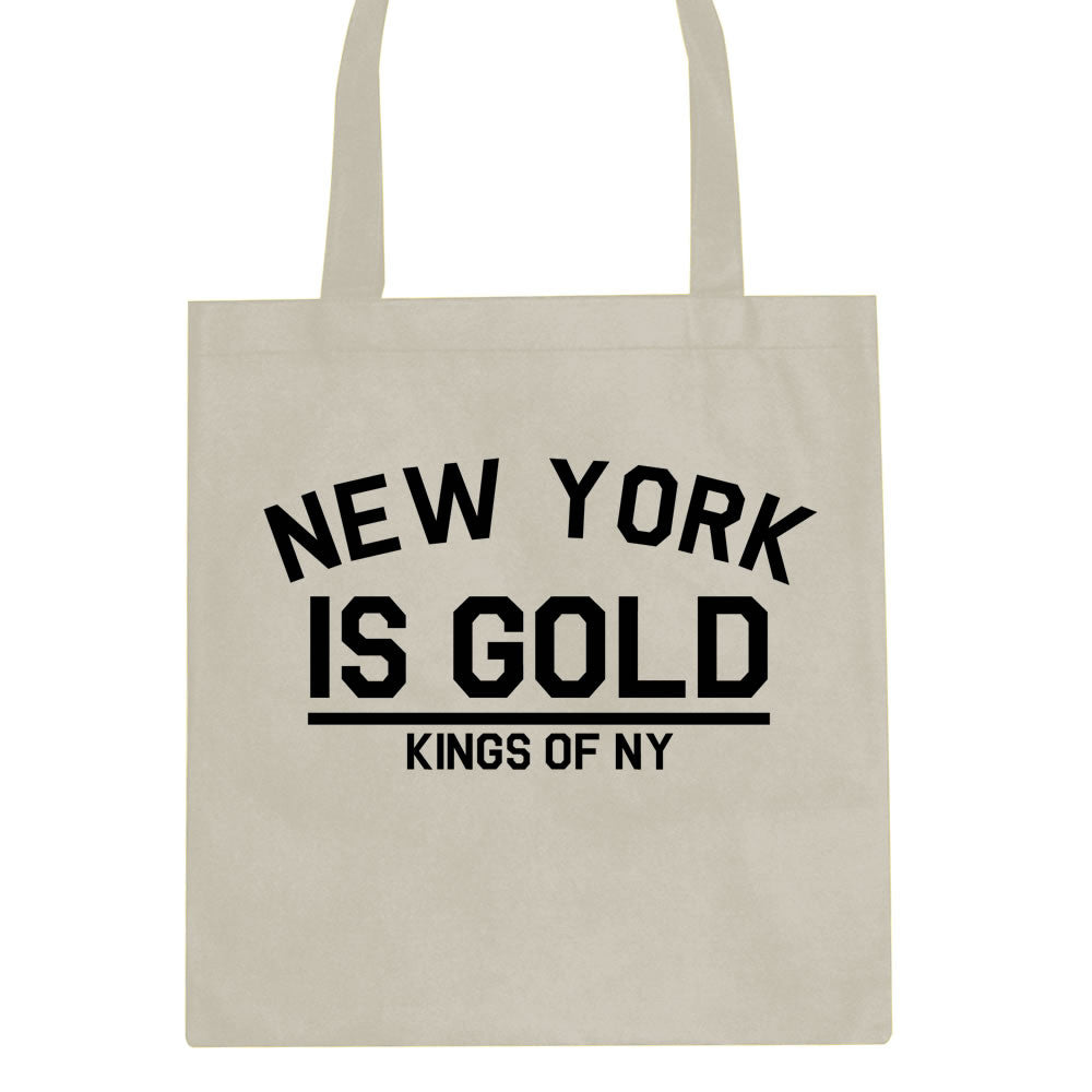 New York Is Gold Tote Bag by Kings Of NY