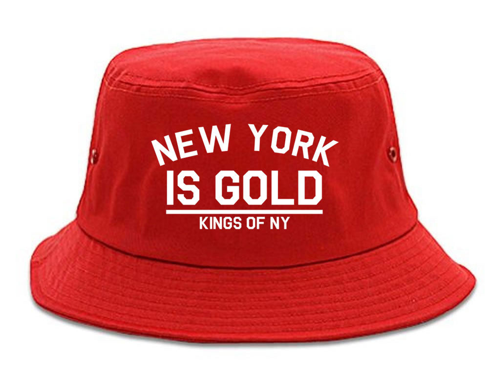 New York Is Gold Bucket Hat by Kings Of NY