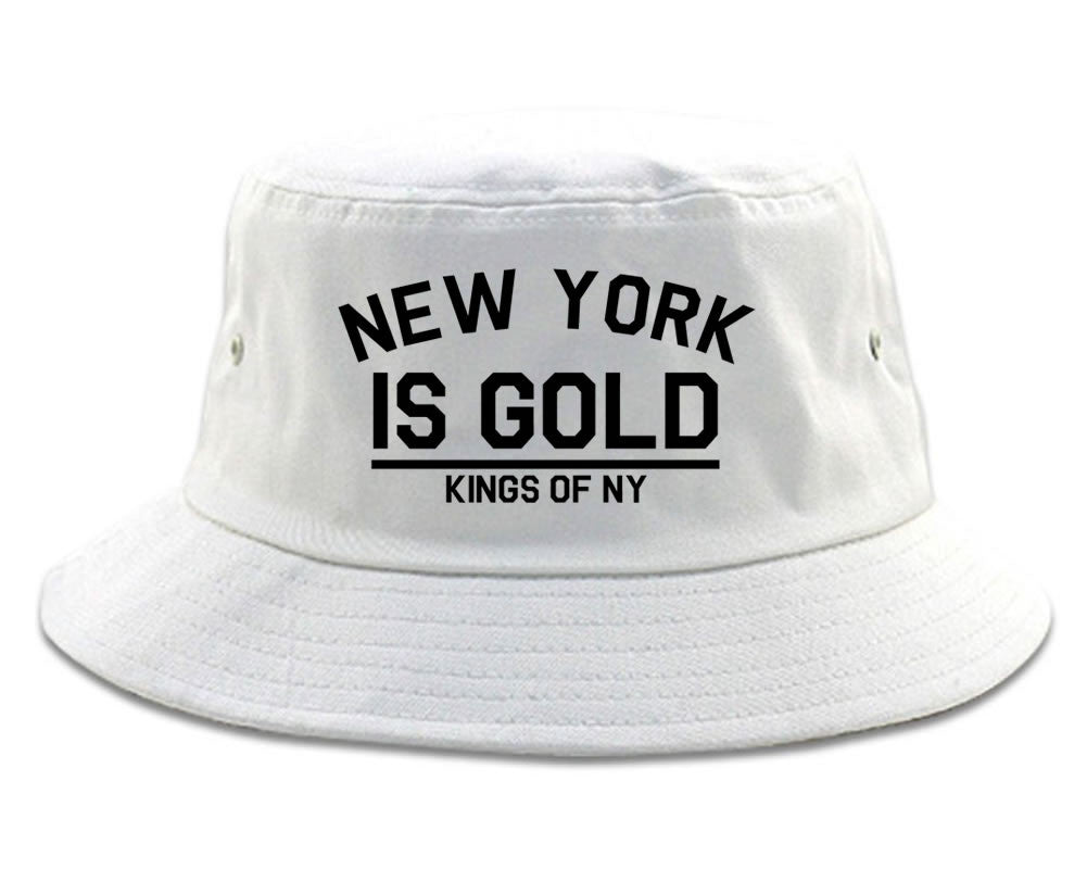 New York Is Gold Bucket Hat by Kings Of NY