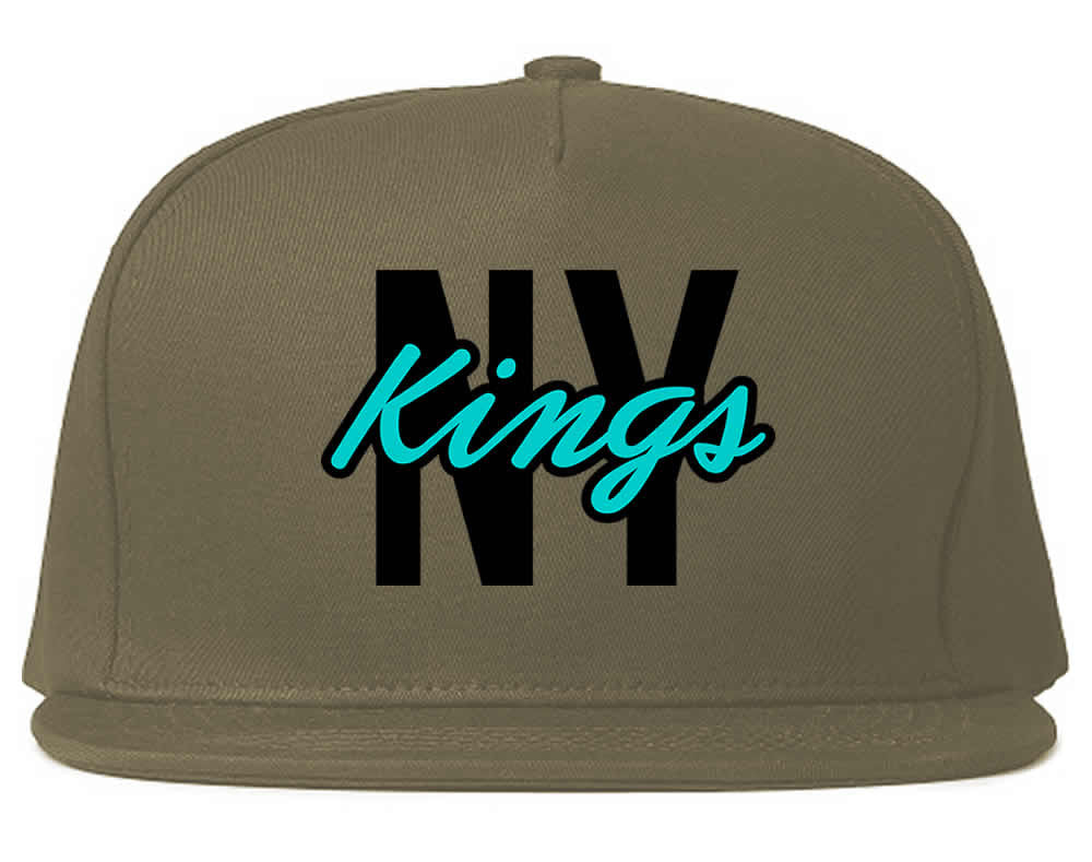 New York Blue Script Streetwear Snapback Hat by Kings Of NY