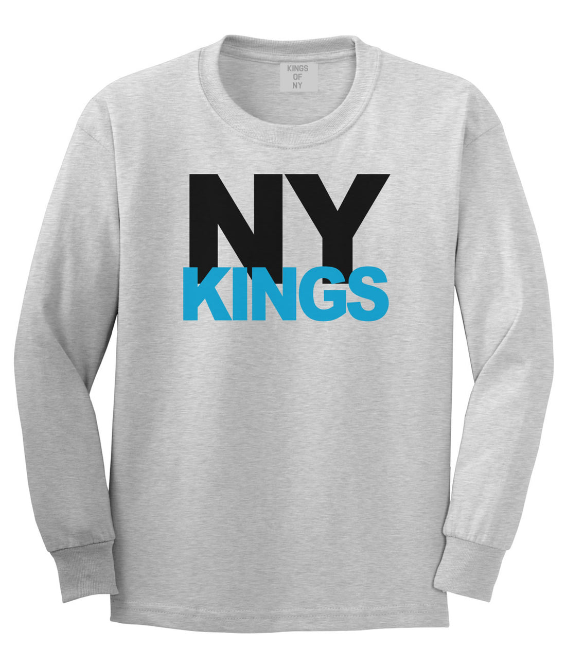 NY Kings Knows Long Sleeve T-Shirt in Grey By Kings Of NY