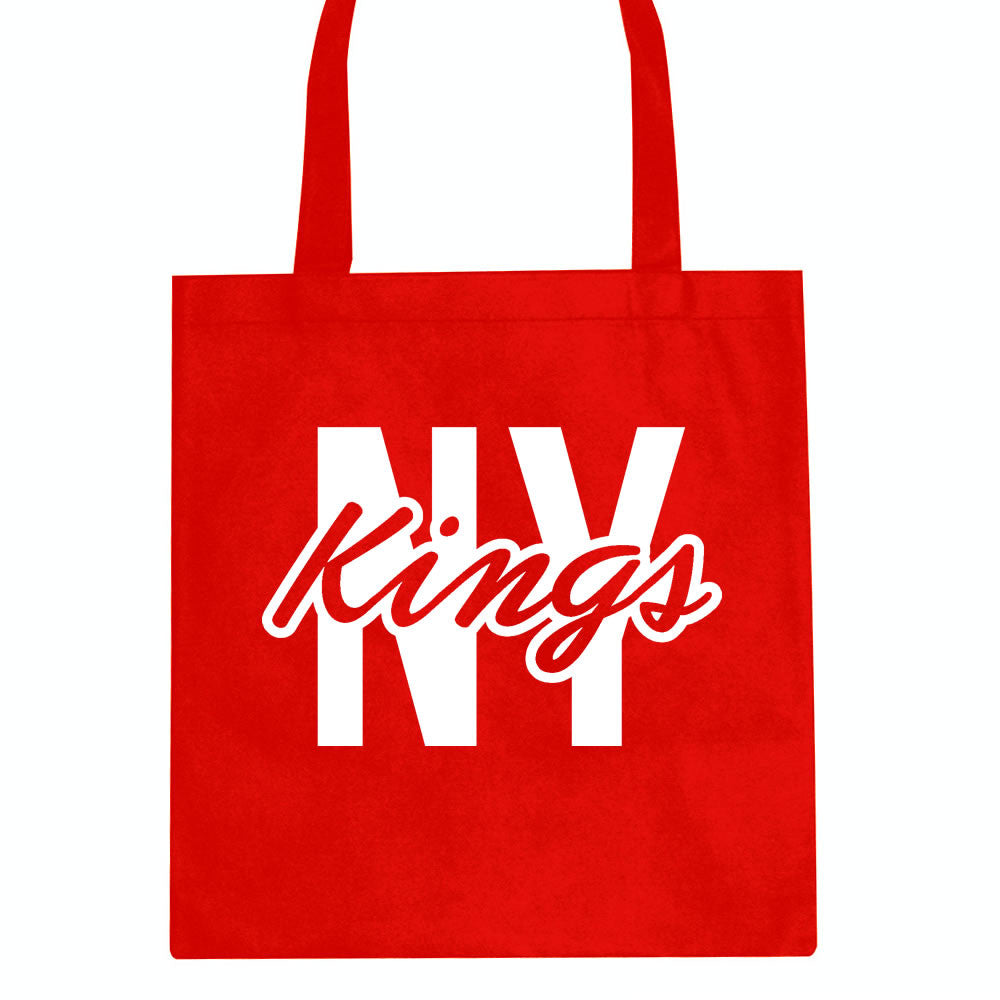 New York Blue Script Streetwear Tote Bag by Kings Of NY