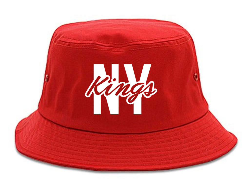 New York Blue Script Streetwear Bucket Hat by Kings Of NY