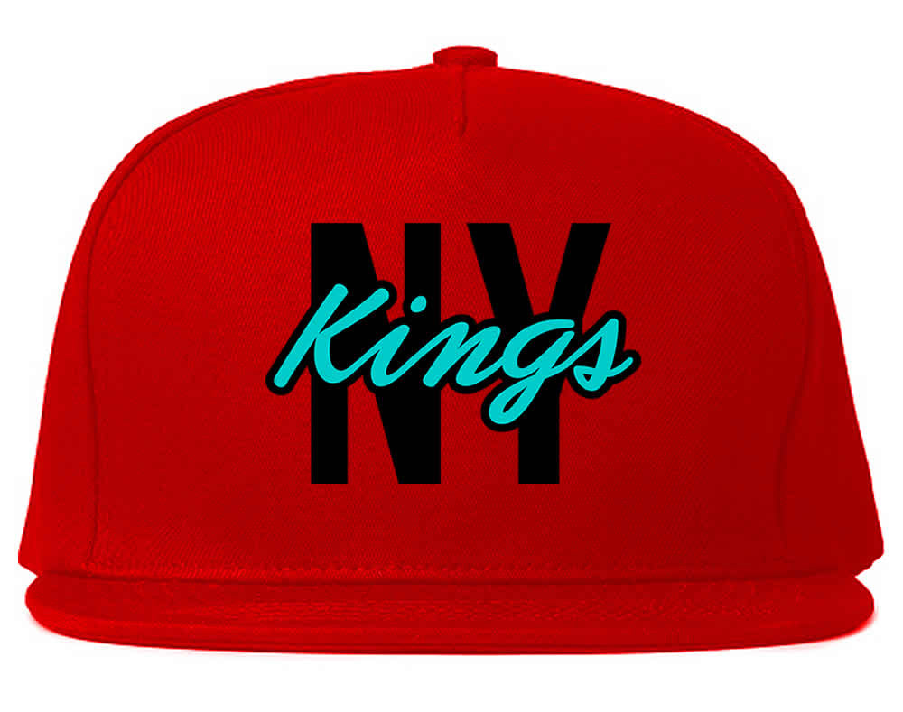 New York Blue Script Streetwear Snapback Hat by Kings Of NY